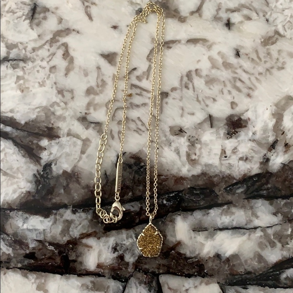 Gold stone Kendra Scott necklace